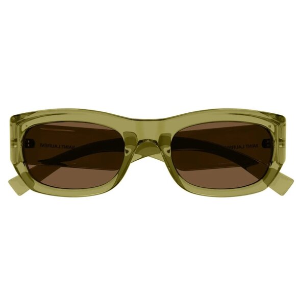NEW SAINT LAURENT SUNGLASSES, SL713 004 BROWN WOMEN EYEWEAR SL 713 004